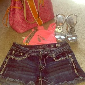 Miss me distressed jean shorts